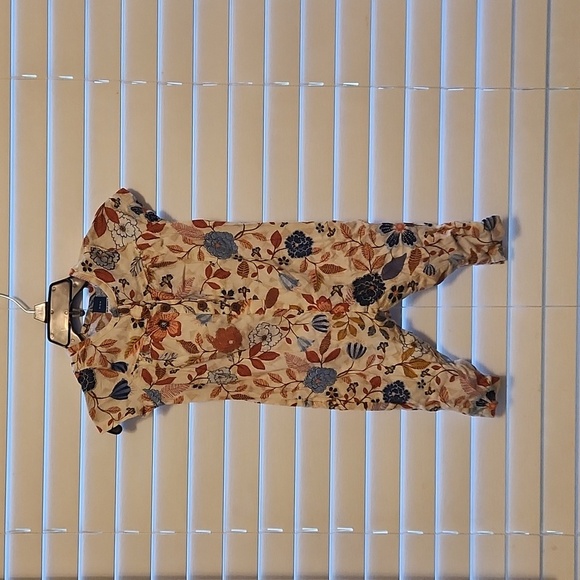Old Navy Multicolor Floral Baby Romper Size 6-12 Months - Picture 1 of 7